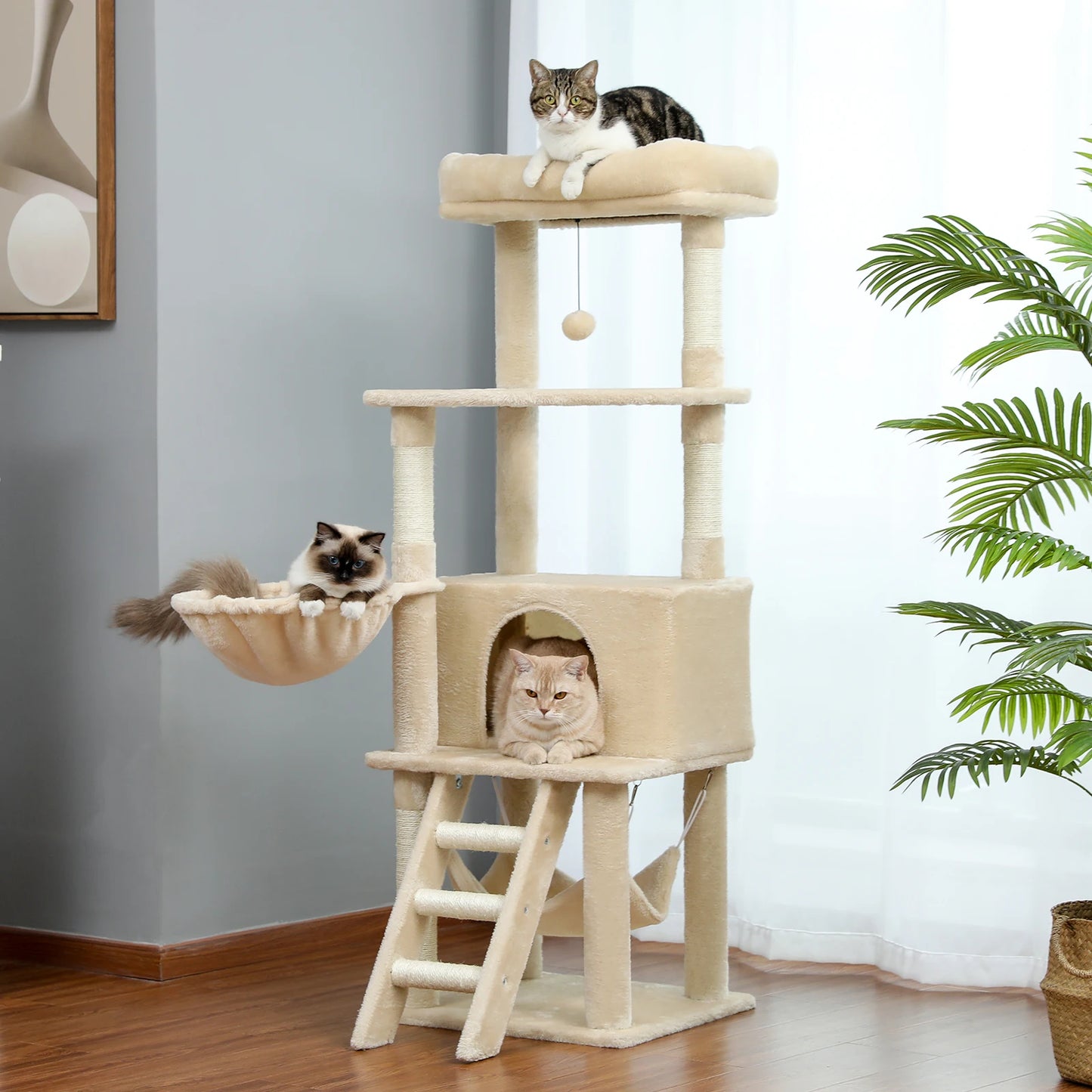 Multi-Level Pet Cat Tree House Cando