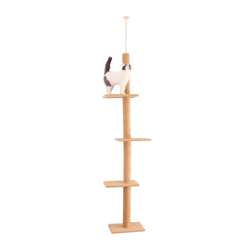 Height 238-274cm Cat Tree Condo Scratching Post Floor to Ceiling