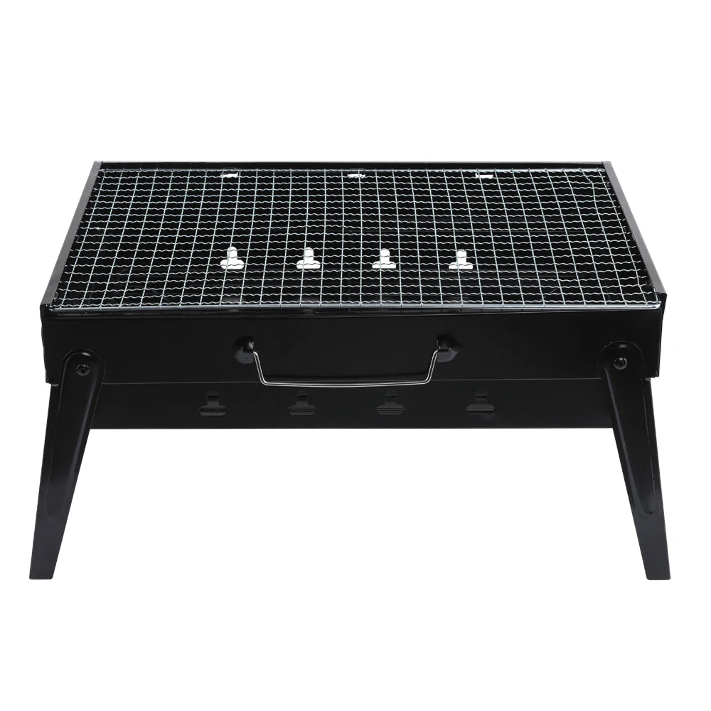 Small Black Grill Portable Stainless Steel BBQ