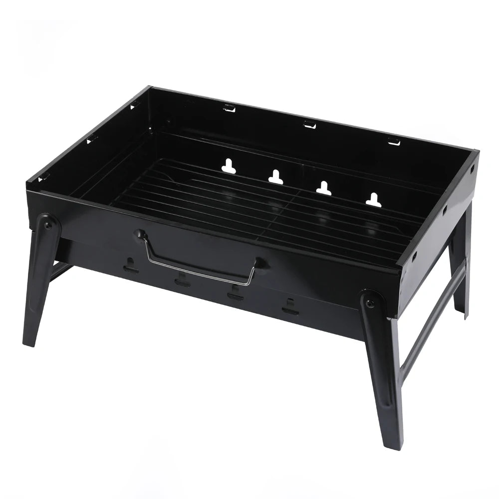 Small Black Grill Portable Stainless Steel BBQ