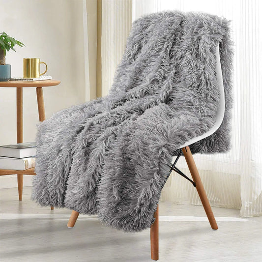 Thickened Fluffy Blanket Warm Spring Bedspread