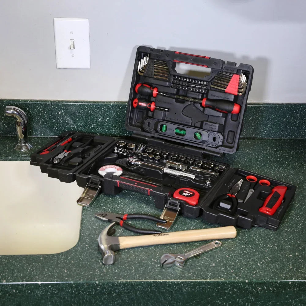 Hyper Tough 118-Piece Tool Set for Home Repairs