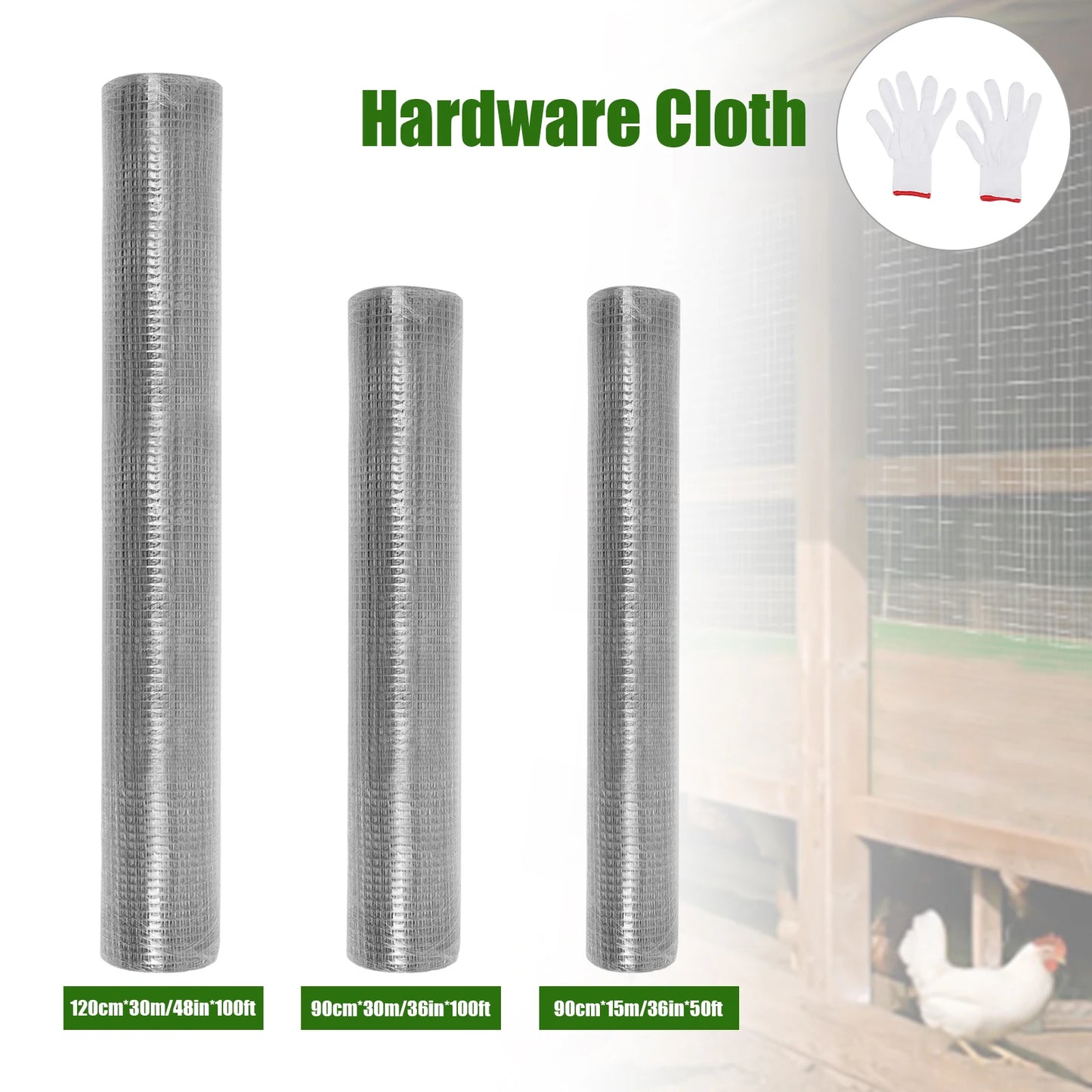 1/4 Inch Hardware Cloth Chicken Wire Fence Galvanized Welded
