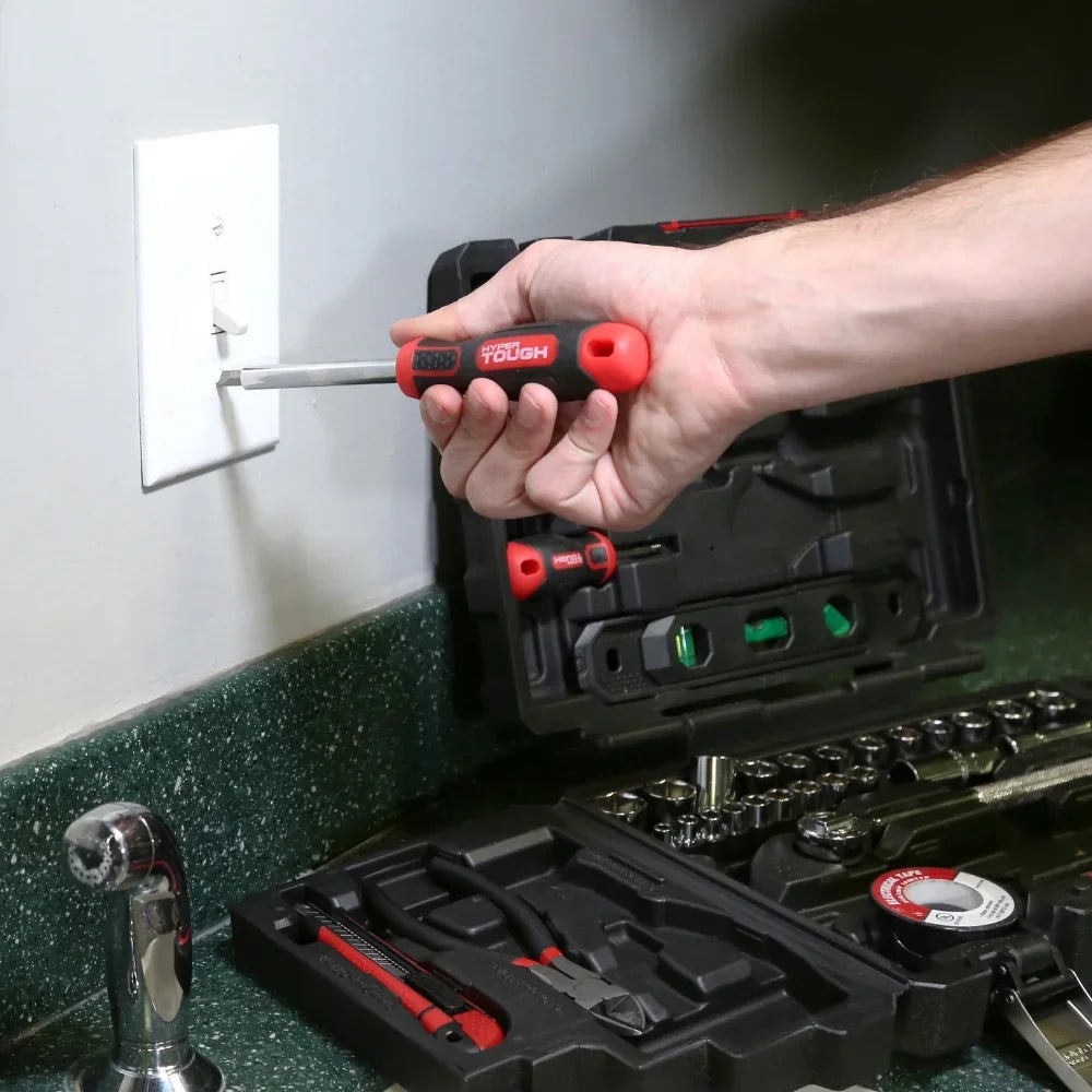 Hyper Tough 118-Piece Tool Set for Home Repairs