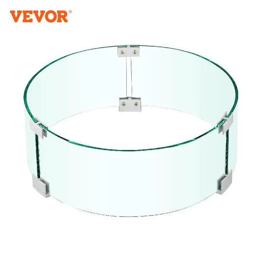 VEVOR Stable and Secure Round Tempered Glass Wind Guard