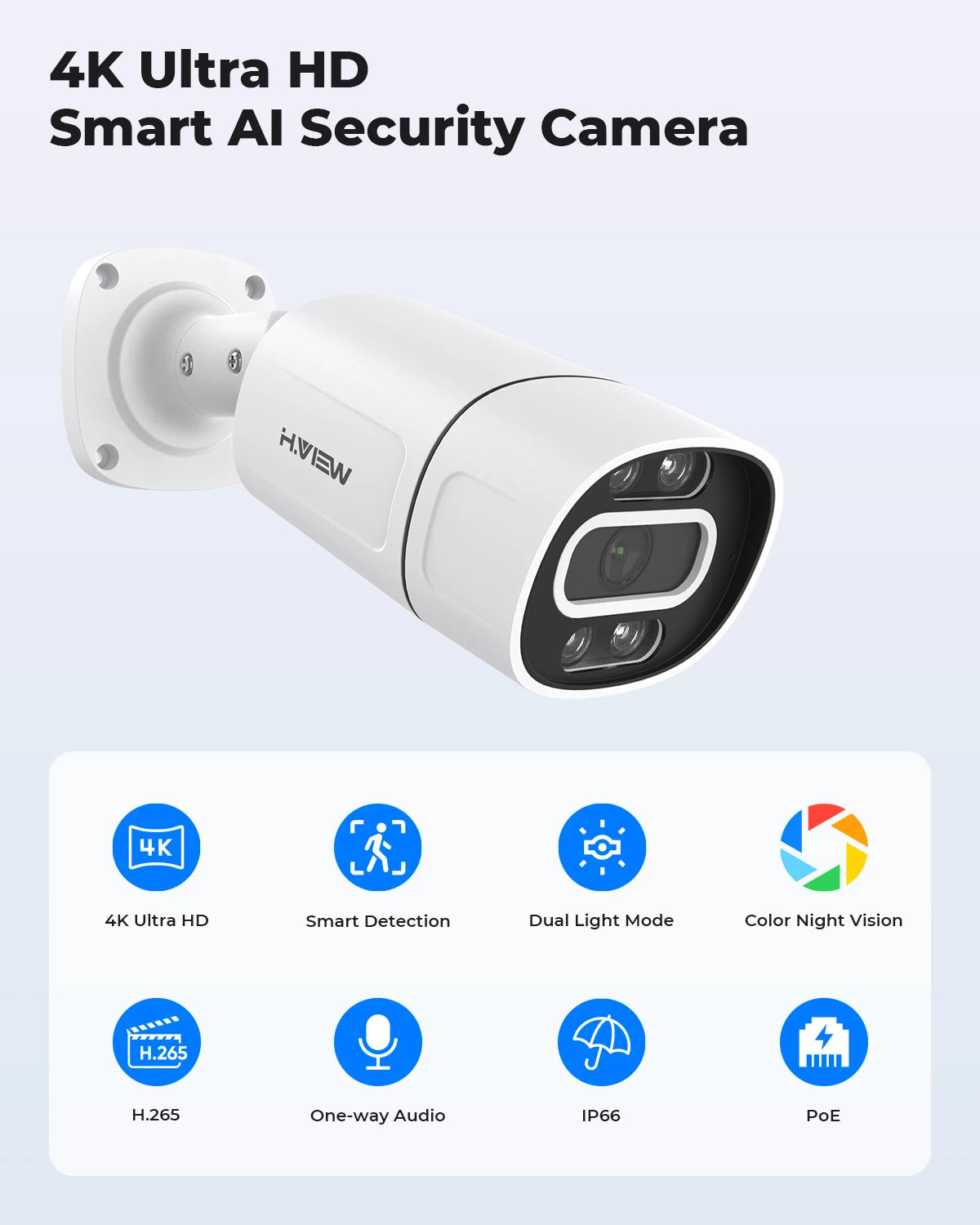 5Mp 8Mp 4K Ip Camera Poe Ai Face Detection  Cctv Security Camera