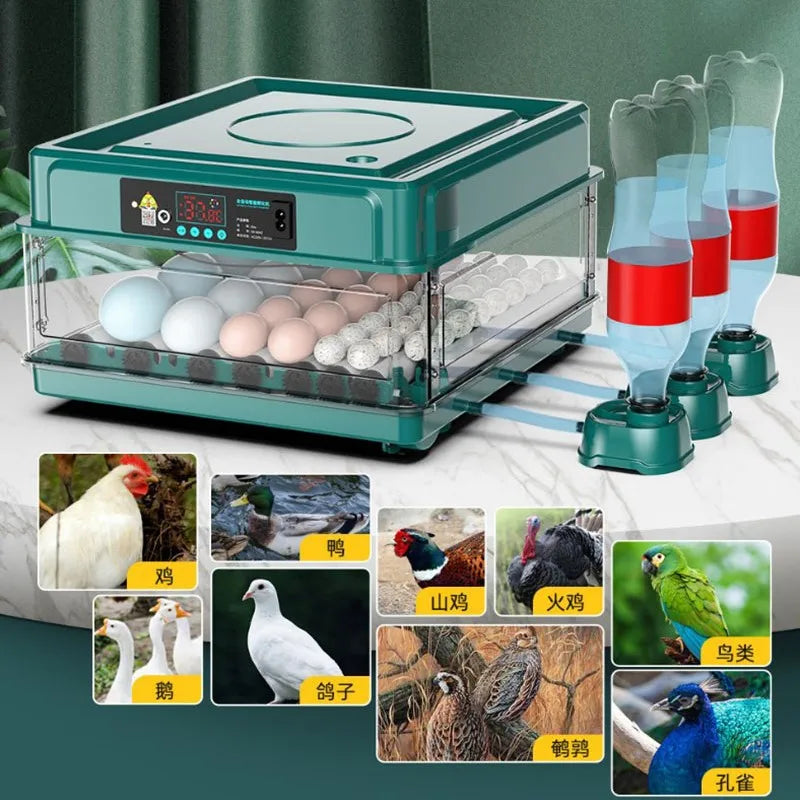 6/12/24 Eggs Incubator Fully Automatic Turning Hatching Brooder