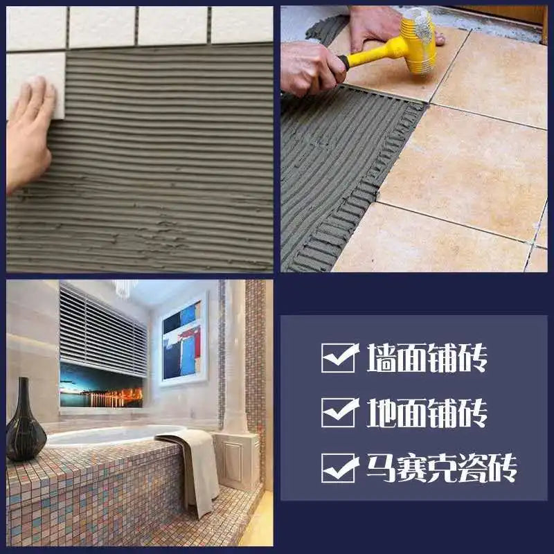Ceramic tile gluescraper trowel