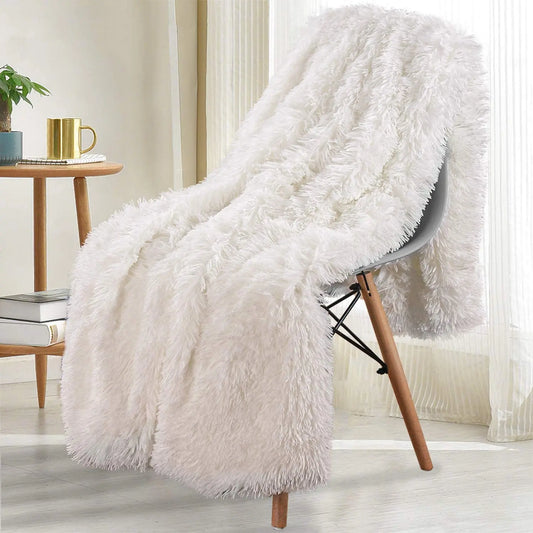 Double Layer Plush warm winter throw Blanket home Bedspread