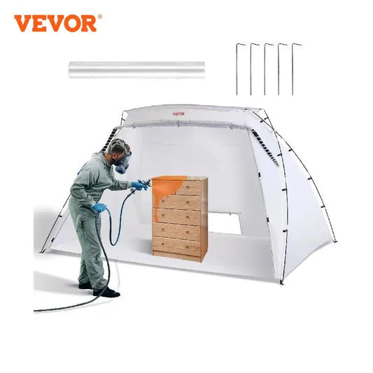 VEVOR Portable Paint Booth Shelter 7.5x5.2x5.2/10x7x6ft Foldable Spray Painting Tent