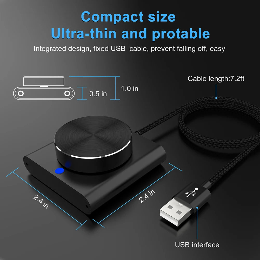 USB Computer Volume Controller PC Speaker External Audio Volume Control Knob