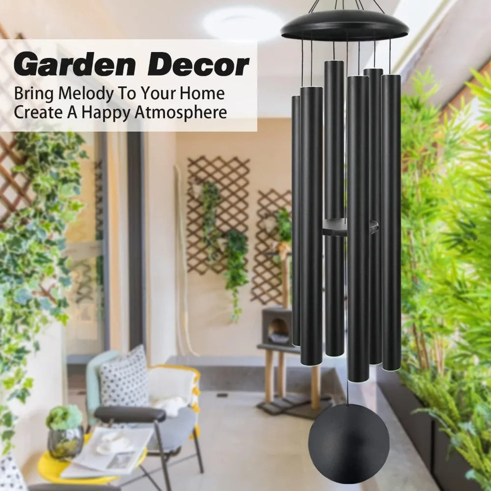 60" Extra Large Metal Wind Chimes with Deep Tone